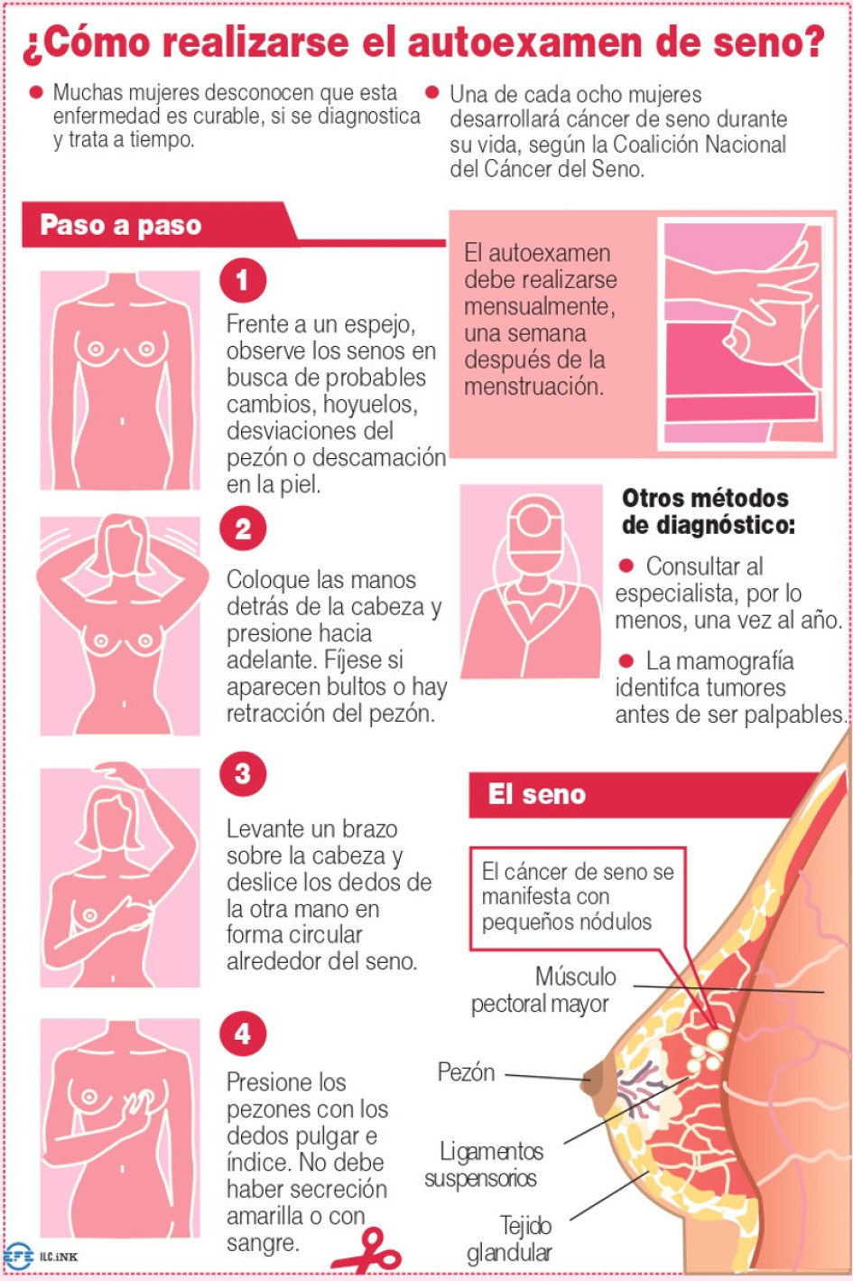 ¿Cómo realizarse el autoexamen de seno? ¿Cómo realizarse el autoexamen de seno?
