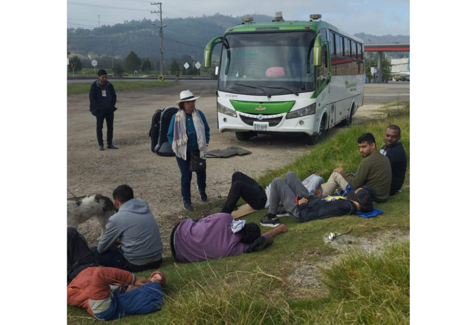 La espera de la agrupación en Paipa (Boyacá). La espera de la agrupación en Paipa (Boyacá).