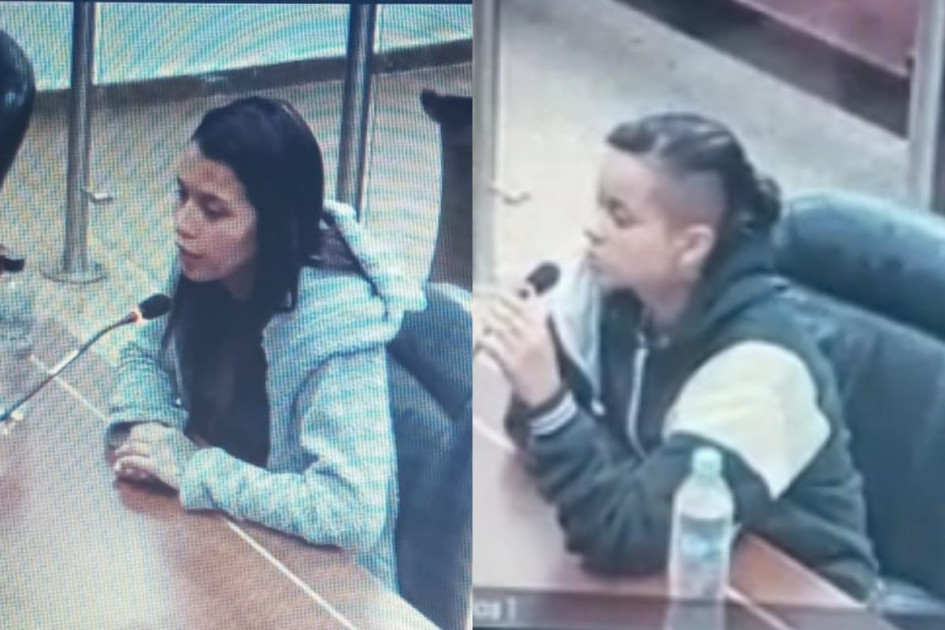 Daniela y Angie, condenadas por el crimen. Daniela y Angie, condenadas por el crimen.