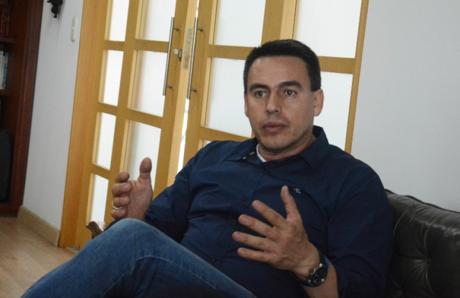 Jorge Eduardo Rojas, alcalde electo de Manizales, en su vista a LA PATRIA. Jorge Eduardo Rojas
