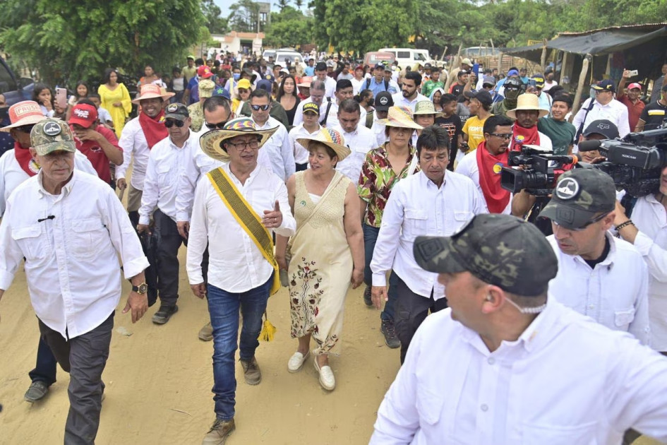 Visita del presidente, Gustavo Petro, en La Guajira. Visita del presidente, Gustavo Petro, en La Guajira.