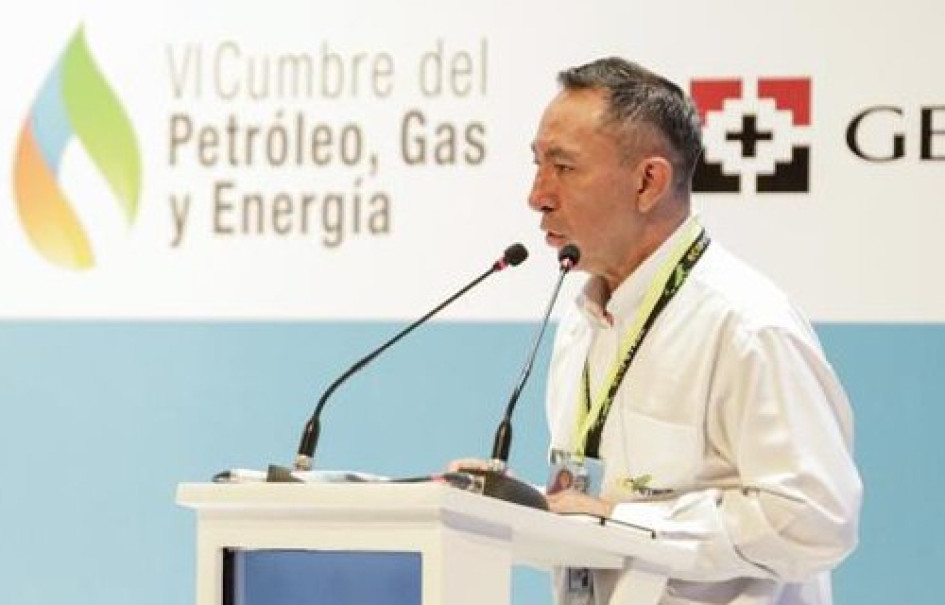 Ricardo Roa, presidente de Ecopetrol, durante su intervención este martes en la Cumbre del Petróleo y Gas en Cartagena. Ricardo Roa, presidente de Ecopetrol, durante su intervención este martes en la Cumbre del Petróleo y Gas en Cartagena.