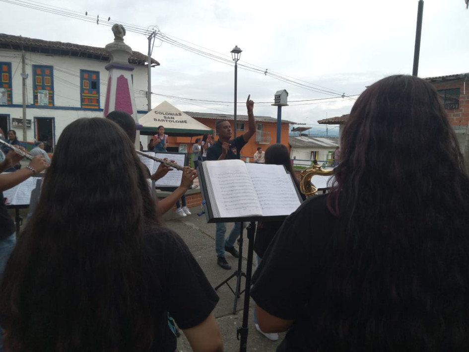 La retreta de la banda, el pasado domingo. La retreta de la banda, el pasado domingo.