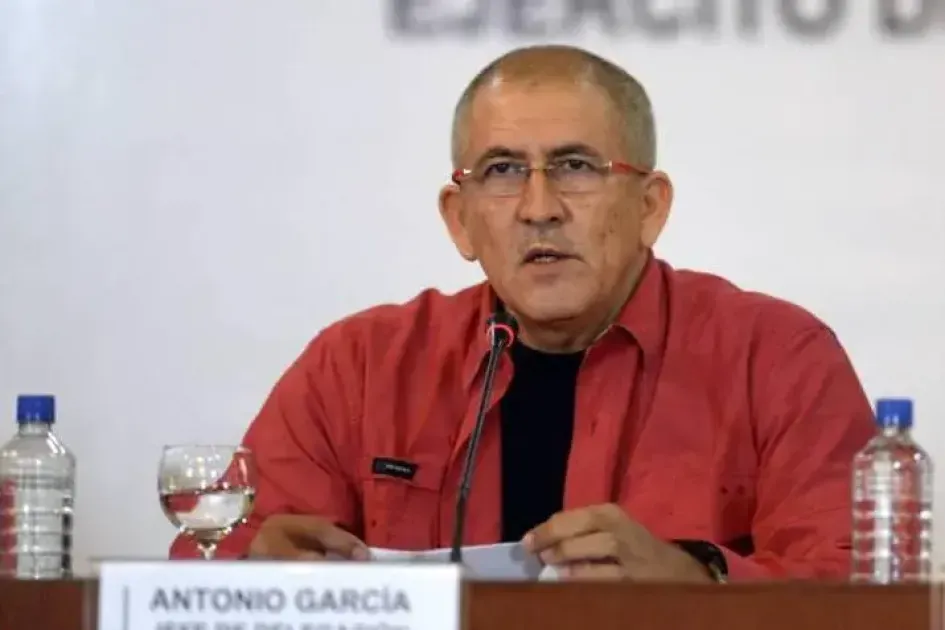 Alias Antonio García, comandante del Ejército Nacional de Liberación (Eln). Alias Antonio García, comandante del Ejército Nacional de Liberación (Eln).
