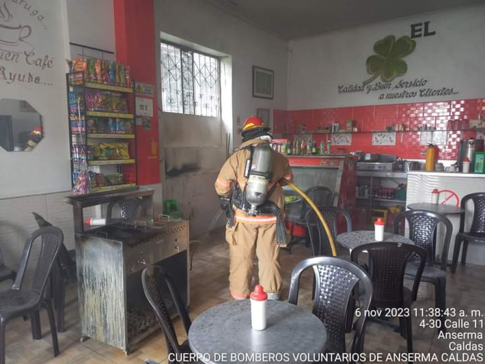 El fritador del establecimiento, llamado El Trébol, originó el fuego en la mañana de este lunes. El afectado fue trasladado al hospital del municipio. El fritador del establecimiento, llamado El Trébol, originó el fuego en la mañana de este lunes. El afectado fue trasladado al hospital del municipio.