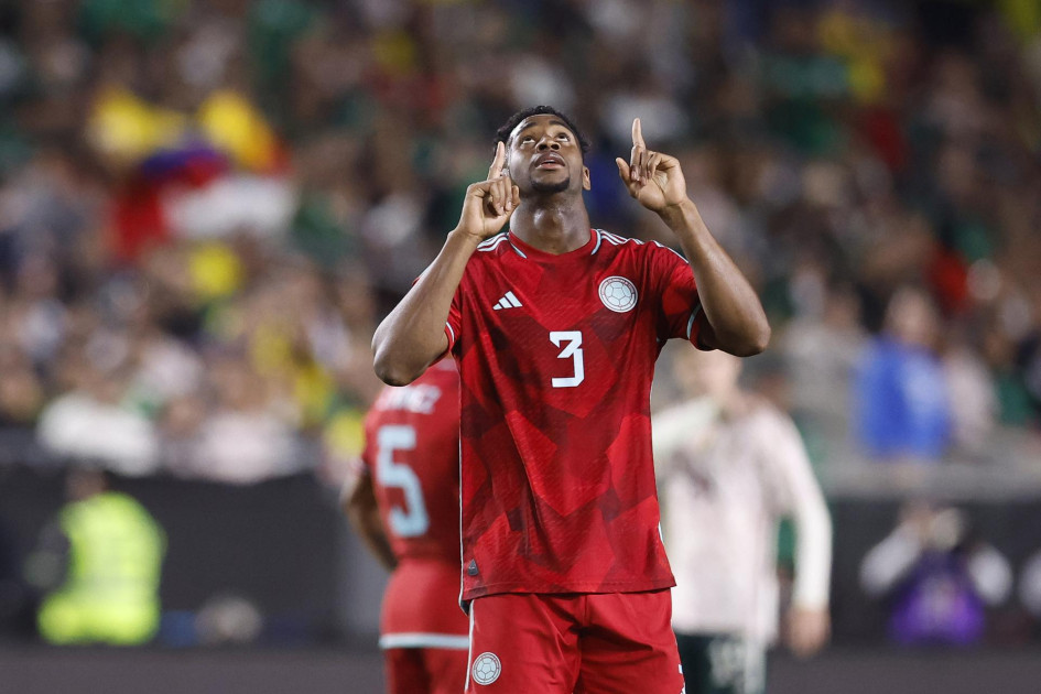 Andrés Reyes, autor del primer gol de Colombia en la remontada ante México. Andrés Reyes, autor del primer gol de Colombia en la remontada ante México.