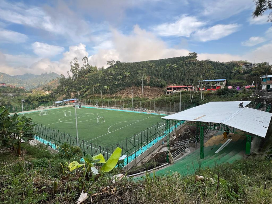 El estadio o polideportivo de Marquetalia se inauguró en marzo de este año. La Alcaldía y la Gobernación invirtieron $2.400 millones. El estadio o polideportivo de Marquetalia se inauguró en marzo de este año. La Alcaldía y la Gobernación invirtieron $2.400 millones.