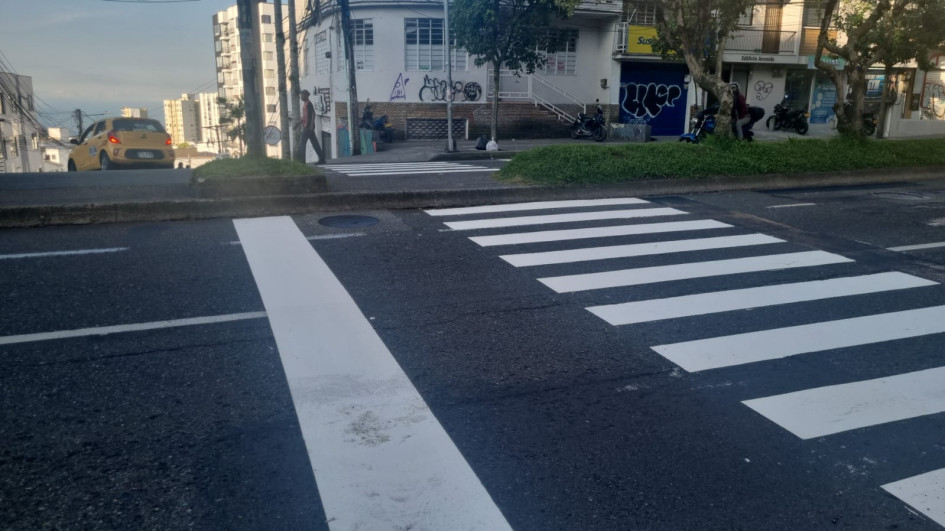 La cebra, ubicada en la calle 53, volvió a ser pintada unos metros más adelante luego de la mala señalización de la vía, que fue corregida este lunes. La cebra, ubicada en la calle 53, volvió a ser pintada unos metros más adelante luego de la mala señalización de la vía, que fue corregida este lunes.
