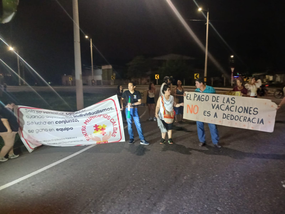 Esta es una protesta que realizaron a finales de noviembre. Esta es una protesta que realizaron a finales de noviembre.