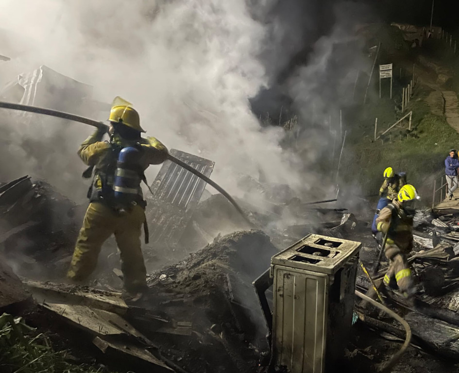 Bomberos fue a la emergencia. Bomberos fue a la emergencia.