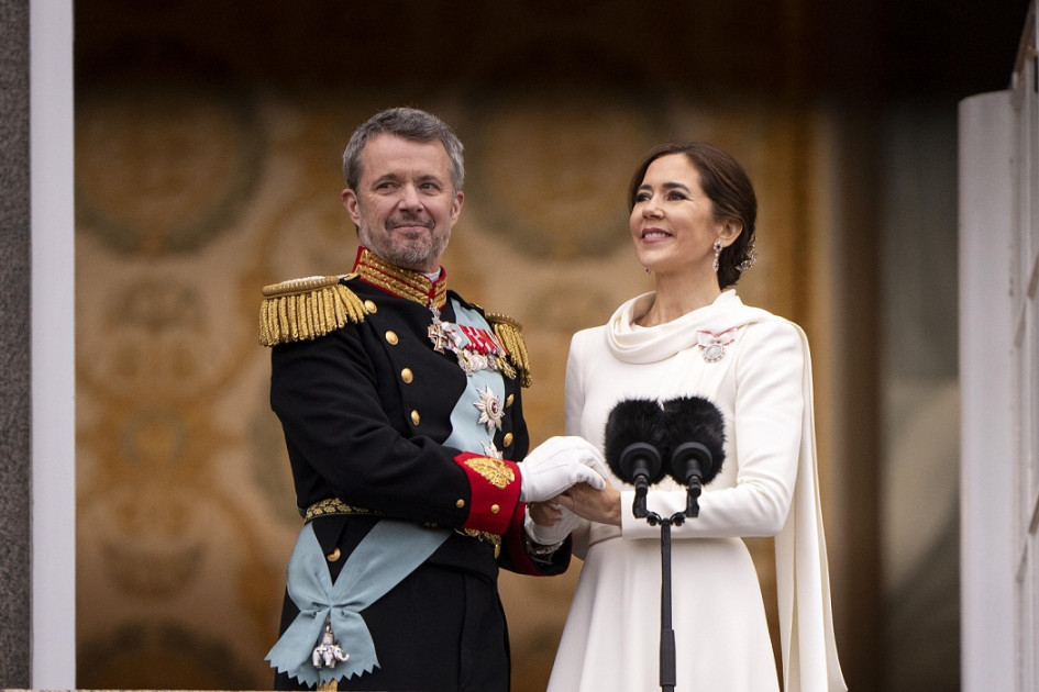 El nuevo rey de Dinamarca, Federico X, con su esposa, la reina Mary. El nuevo rey de Dinamarca, Federico X, con su esposa, la reina Mary.