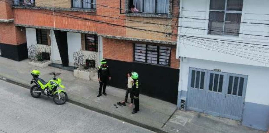 La llegada de la Policía La llegada de la Policía