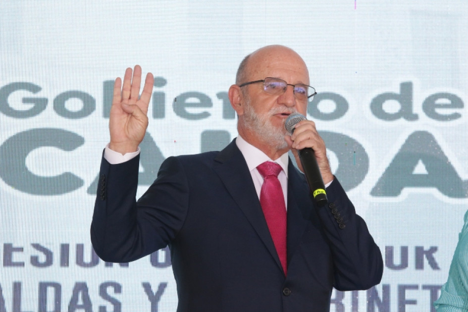 Juramento de Henry Gutiérrez Ángel como gobernador de Caldas para el periodo 2024-2027. Henry Gutiérrez Ángel, gobernador de Caldas 2024-2027