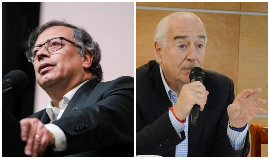Gustavo Petro Urrego (izquierda), presidente de la República, y Andrés Pastrana Arango, mandatario de los colombianos entre 1998 y 2002. Gustavo Petro Urrego (izquierda), presidente de la República, y Andrés Pastrana Arango, mandatario de los colombianos entre 1998 y 2002.