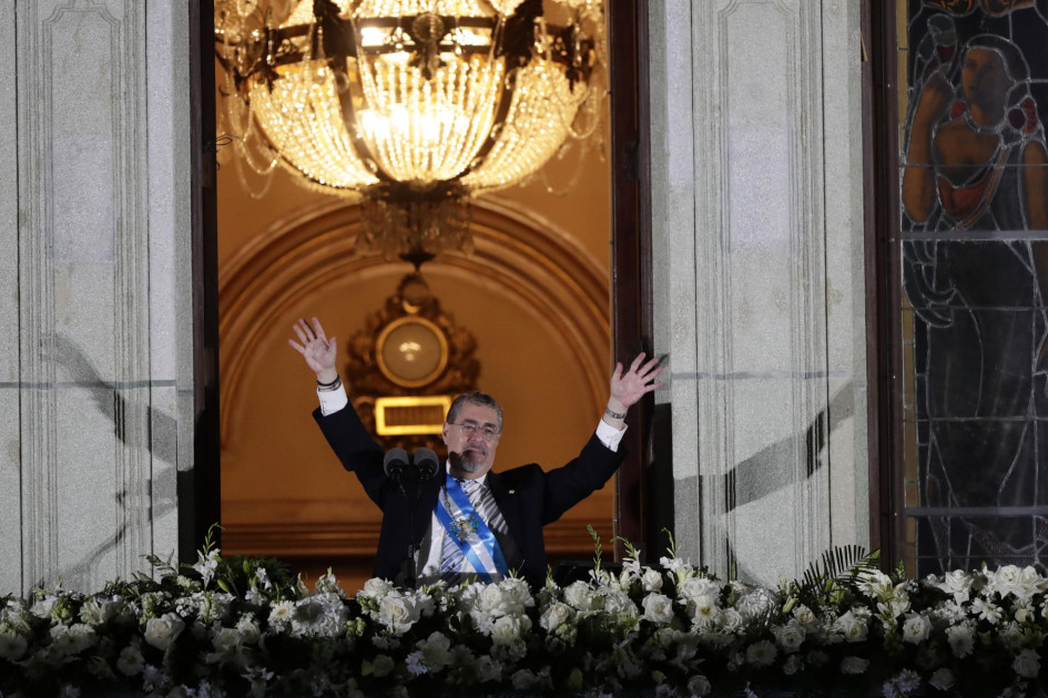 Bernardo Arévalo de León fue elegido presidente en agosto del 2023. Este lunes tomó posesión de su cargo, en Ciudad de Guatemala. Bernardo Arévalo de León fue elegido presidente en agosto del 2023. Este lunes tomó posesión de su cargo, en Ciudad de Guatemala.