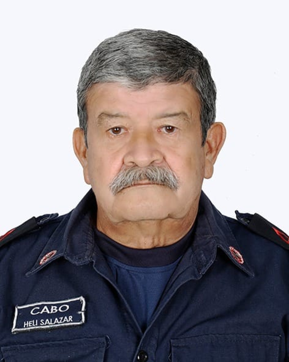 Helí Salazar perteneció al Cuerpo de Bomberos por 35 años. Helí Salazar perteneció al Cuerpo de Bomberos por 35 años.