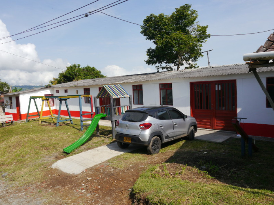 El Puesto de Salud de El Trébol (Chinchiná), que lo habían pasado a donde era la caseta comunal.