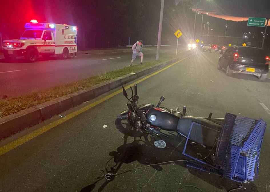 Este es el accidente en la vía Panamericana. Accidente en la vía Panamericana