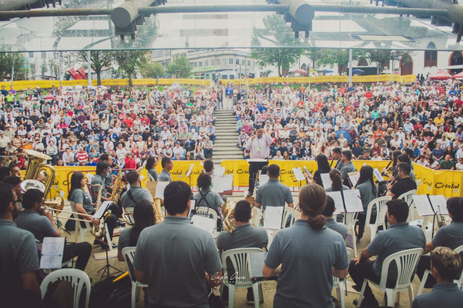 La Banda Municipal de Música de Manizales en una presentación en el parque Ernesto Gutiérrez. La Banda Municipal de Música de Manizales en una presentación en el parque Ernesto Gutiérrez.