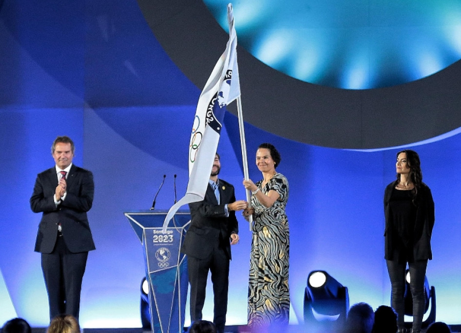 En noviembre, la ministra del Deporte, Astrid Rodríguez, recibió la bandera de los Juegos Panamericanos, al término de las justas de Santiago 2023. En noviembre, la ministra del Deporte, Astrid Rodríguez, recibió la bandera de los Juegos Panamericanos, al término de las justas de Santiago 2023.