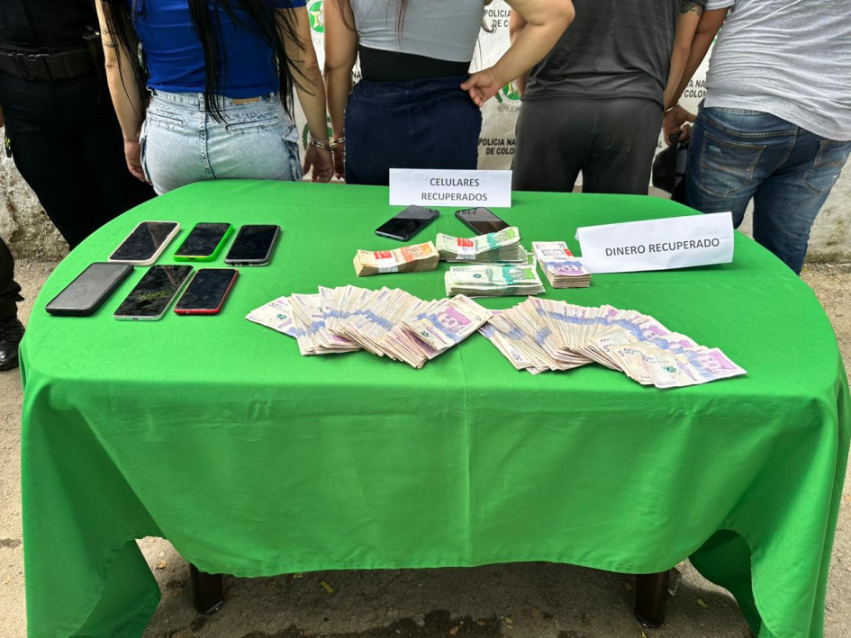 Los capturados y lo recuperado en La Dorada. La Dorada