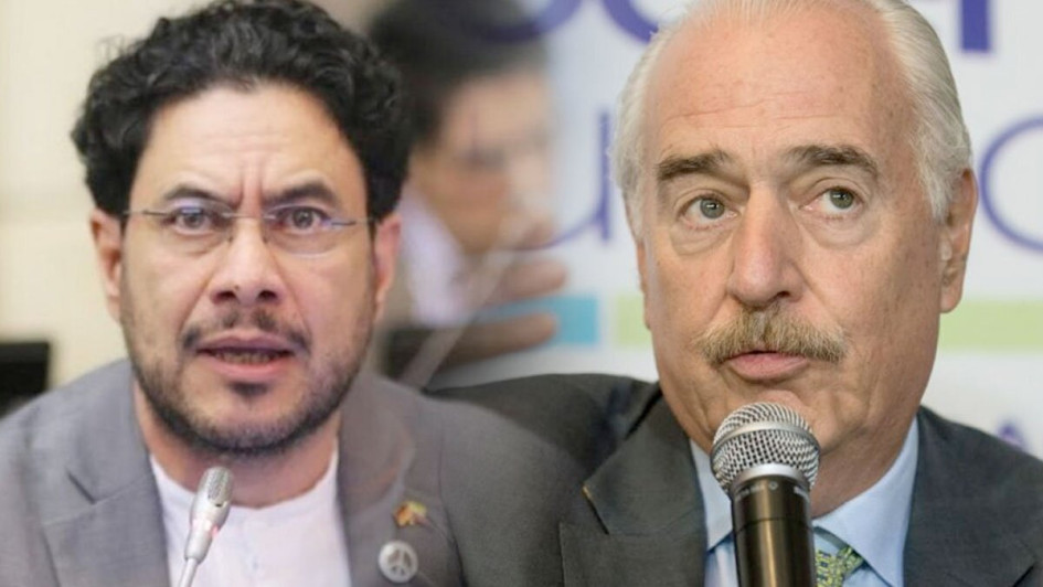 Andrés Pastrana Arango (derecha) acusó de calumnia a Iván Cepeda Castro por una publicación que el congresista hizo en sus redes sociales sobre el exmandatario. Andrés Pastrana Arango (derecha) acusó de calumnia a Iván Cepeda Castro por una publicación que el congresista hizo en sus redes sociales sobre el exmandatario.
