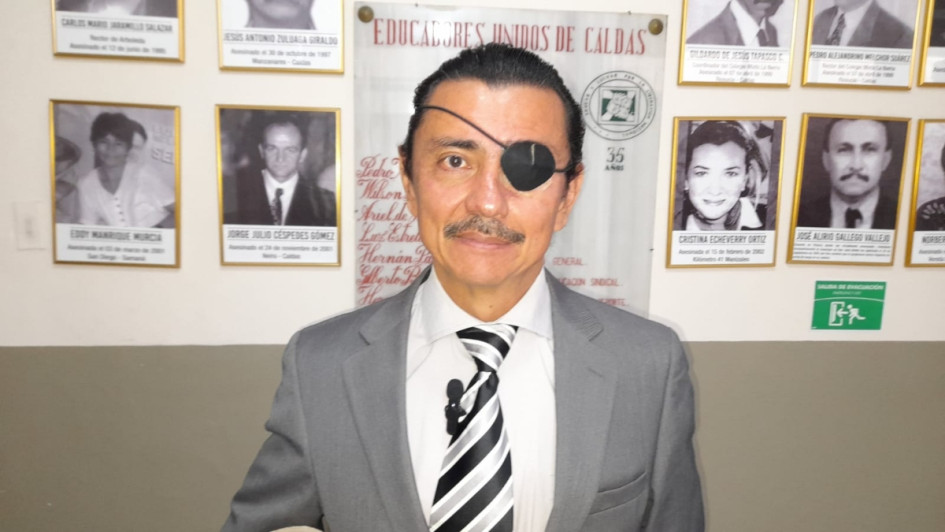 Juan Carlos Martínez, presidente del sindicato Educal. Juan Carlos Martínez, presidente del sindicato Educal.