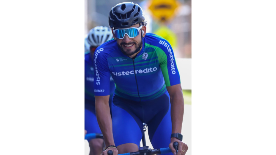 Juan Diego Hoyos, riosuceño del equipo Sistecrédito que correrá el Tour Colombia por primera vez. Juan Diego Hoyos, riosuceño del equipo Sistecrédito que correrá el Tour Colombia por primera vez.