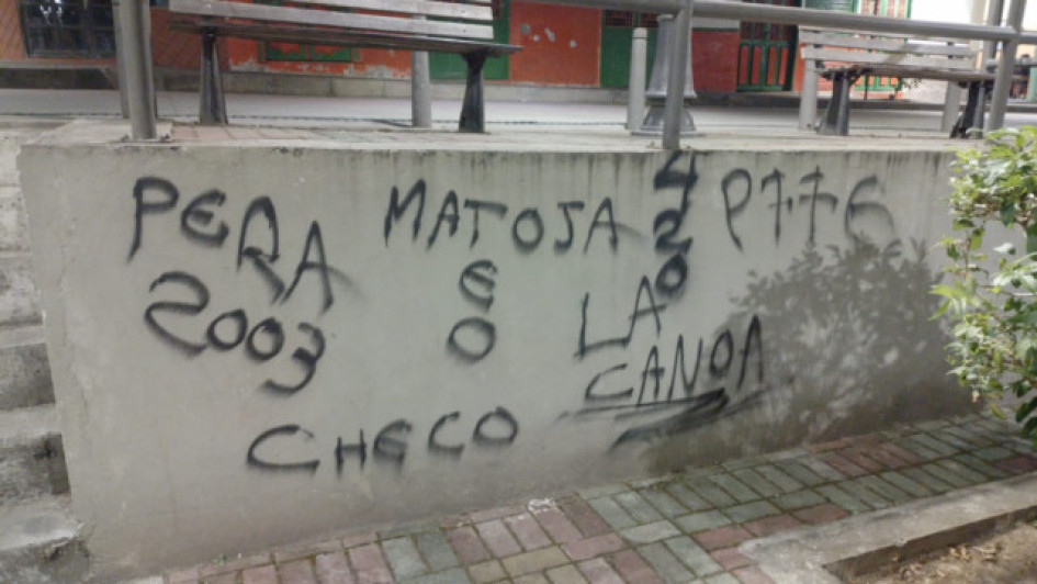 Fueron plasmados al menos cinco grafitis alrededor del parque. Los responsables aún no han sido identificados. Fueron plasmados al menos cinco grafitis alrededor del parque. Los responsables aún no han sido identificados.
