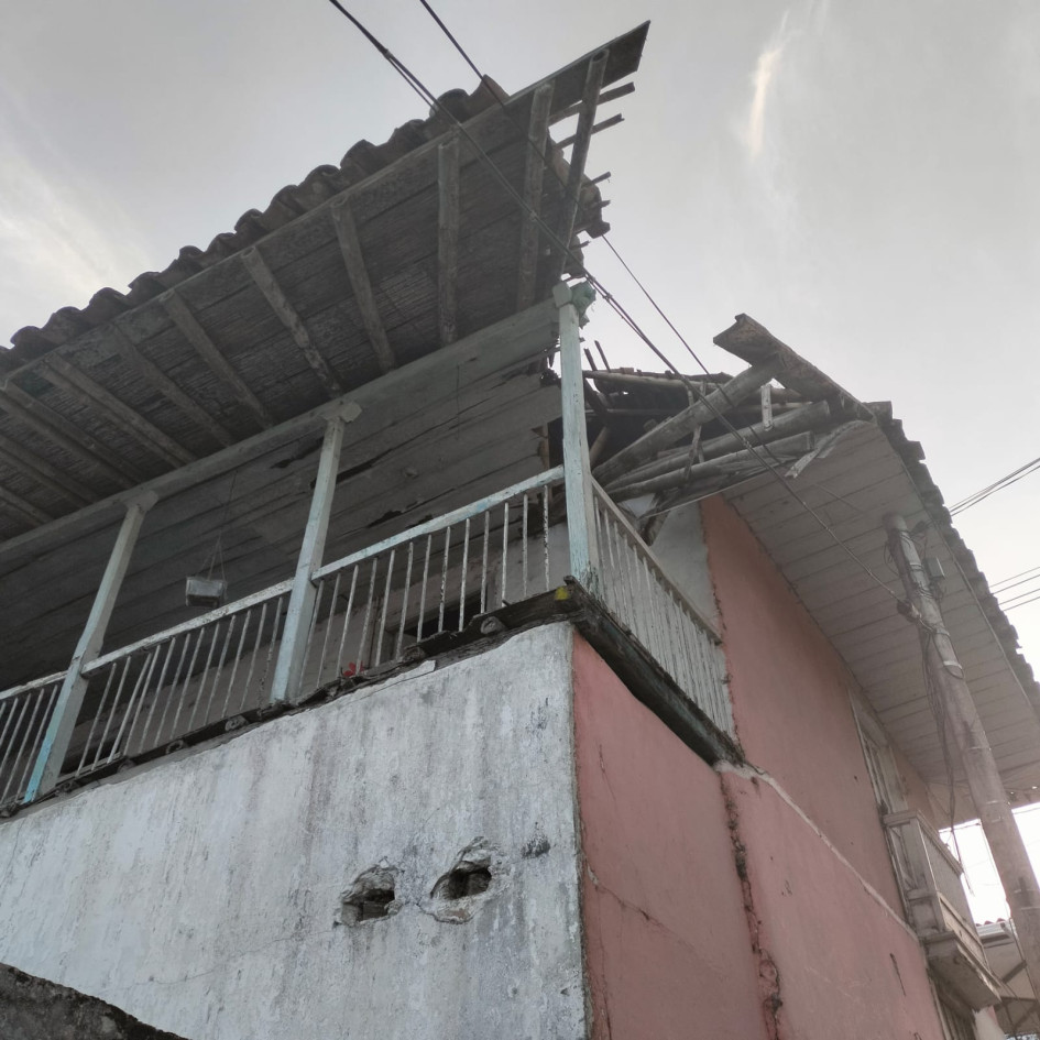 La estructura fue evacuada luego de declararse inestable. La estructura fue evacuada luego de declararse inestable.