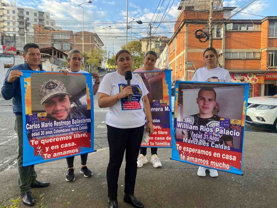 Las madres de los caldenses detenidos en El Salvador piden ayuda. Las madres de los caldenses detenidos en El Salvador piden ayuda.