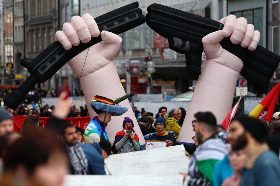 Protestas a las afueras de la Conferencia de Seguridad de Múnich Protestas a las afueras de la Conferencia de Seguridad de Múnich