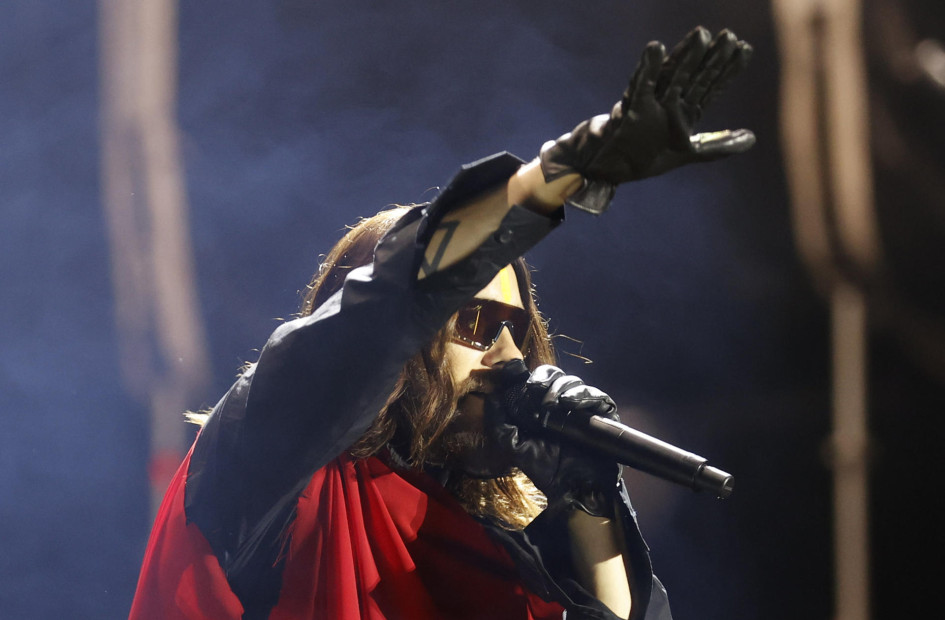 Jared Leto cantante de la banda 30 Seconds to Mars este jueves, durante el Festival Estéreo Picnic en Bogotá (Colombia). Jared Leto cantante de la banda 30 Seconds to Mars este jueves, durante el Festival Estéreo Picnic en Bogotá (Colombia).