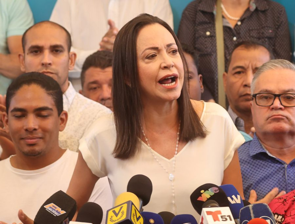 María Corina Machado, líder opositora de Nicolás Maduro. María Corina Machado, líder opositora de Nicolás Maduro.
