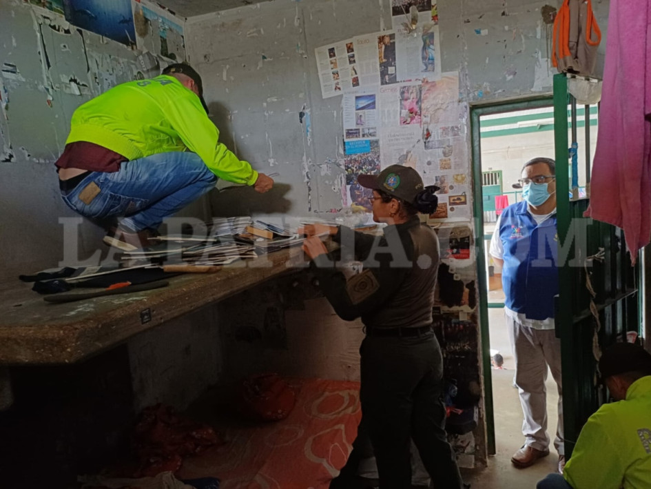 Inspeccionaron la celda 39 del patio 5 de la cárcel Doña Juana de La Dorada. Inspeccionaron la celda 39 del patio 5 de la cárcel Doña Juana de La Dorada.