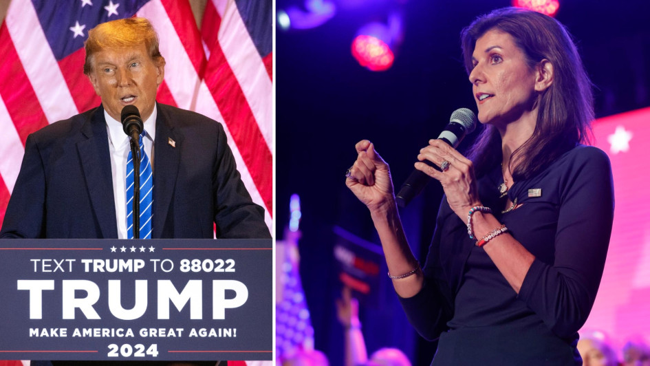 Donald Trump, expresidente de Estados Unidos y virtual candidato republicano a las próximas elecciones generales, tras la retirada de su contendiente en las primarias, la exgobernadora y exembajadora Nikki Haley. Donald Trump, expresidente de Estados Unidos y virtual candidato republicano a las próximas elecciones generales, tras la retirada de su contendiente en las primarias, la exgobernadora y exembajadora Nikki Haley.