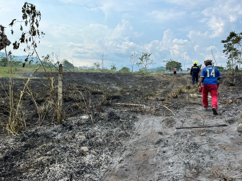El Cuerpo Oficial de Bomberos de Manizales atendió y controló la emergencia. El Cuerpo Oficial de Bomberos de Manizales atendió y controló la emergencia.