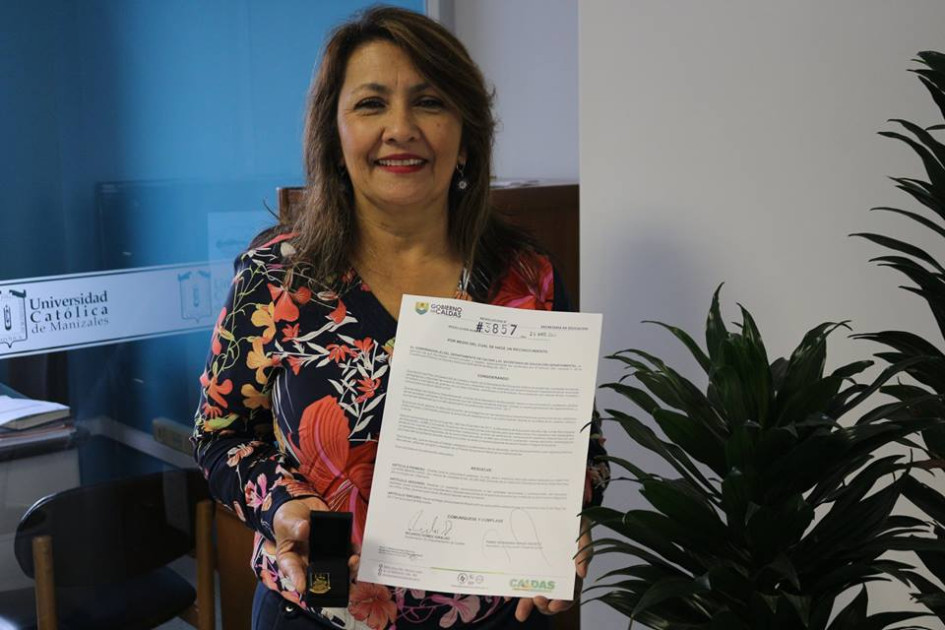 Martha Liliana Marín Cano, rectora electa para el período 2024-2028 en la Universidad Católica de Manizales. Martha Liliana Marín Cano, rectora electa para el período 2024-2028 en la Universidad Católica de Manizales.