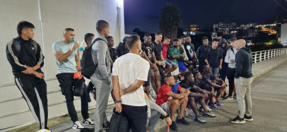 Reunión de los jugadores del Once Caldas el año pasado. Reunión de los jugadores del Once Caldas el año pasado.