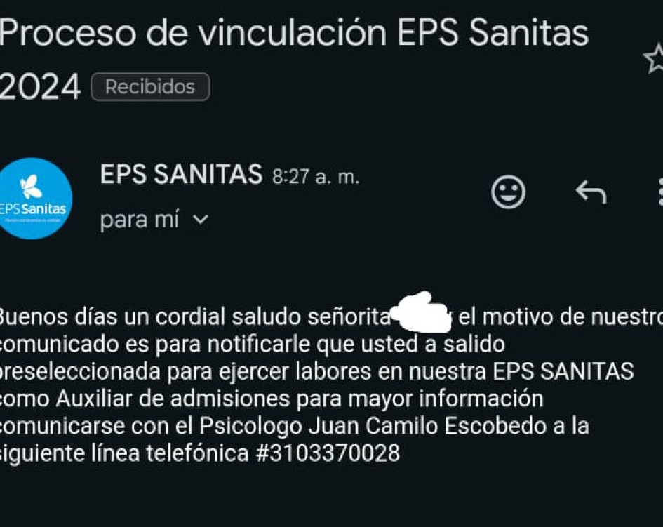 La notificación. La notificación.