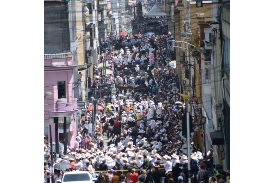 La cabalgata de este año en Manizales. La cabalgata de este año en Manizales.