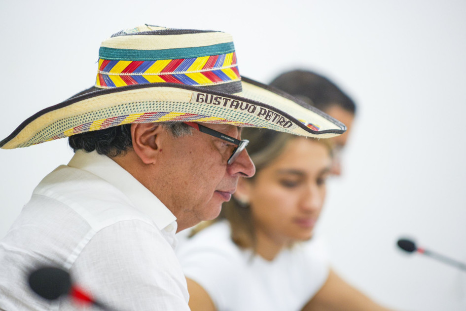 El presidente, Gustavo Petro, este martes en Montería. El presidente, Gustavo Petro, este martes en Montería.