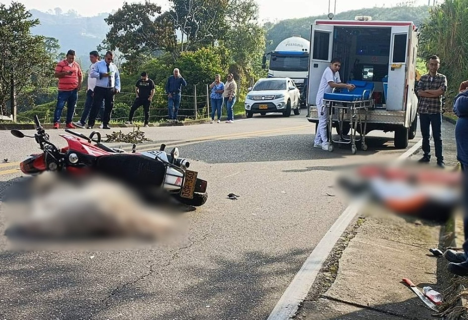 En este sector ocurrió el accidente de tránsito en el que fallecieron las dos personas. En este sector ocurrió el accidente de tránsito en el que fallecieron las dos personas.