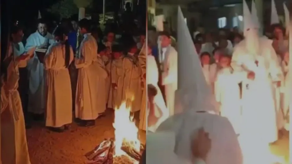 El accidente se produjo durante las celebraciones de la Vigilia Pascual de la Parroquia de la Inmaculada Concepción El accidente se produjo durante las celebraciones de la Vigilia Pascual de la Parroquia de la Inmaculada Concepción