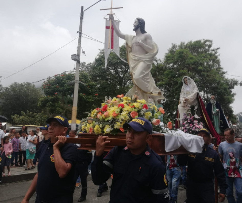 La procesión del señor resucitado cerró la programación de la Semana Santa, La procesión del señor resucitado cerró la programación de la Semana Santa,