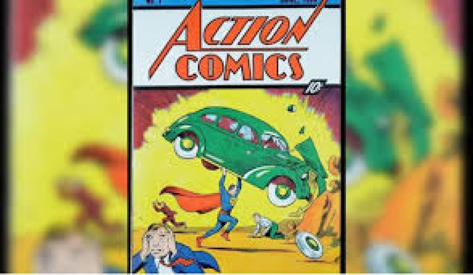 Ejemplar del número 1 de la revista 'Action Comics' de Superman. Ejemplar del número 1 de la revista 'Action Comics' de Superman.