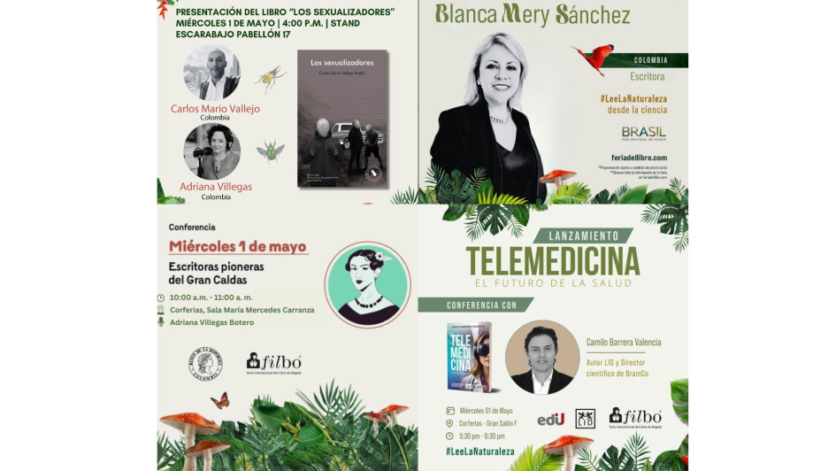 La programación para mañana de los caldenses en la Feria Internacional del Libro de Bogotá. La programación para mañana de los caldenses en la Feria Internacional del Libro de Bogotá.