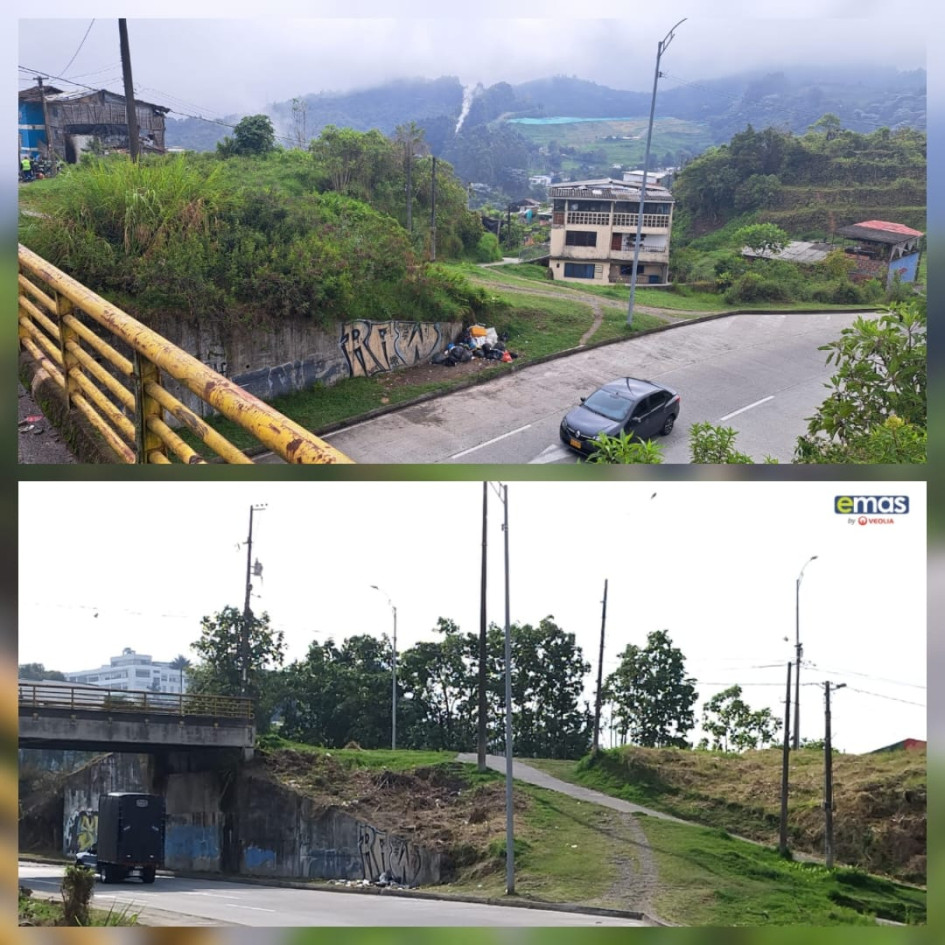 Antes y ahora de puntos intervenidos. Antes y ahora de puntos intervenidos.