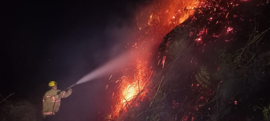 El fenómeno de El Niño trajo consigo emergencias en Caldas por incendios y conatos de incendios forestales, aunque no se sintieron con tanto rigor como hace ocho años. Los bomberos denunciaron que manos criminales estuvieron detrás de gran cantidad de los incidentes. El fenómeno de El Niño trajo consigo emergencias en Caldas por incendios y conatos de incendios forestales, aunque no se sintieron con tanto rigor como hace ocho años. Los bomberos denunciaron que manos criminales estuvieron detrás de gran cantidad de los incidentes.