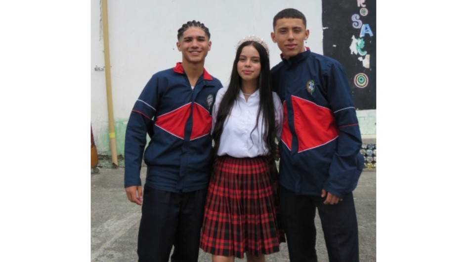 Andrés Felipe Betancur, personero; Salomé Gálvez, representante, y Juan José Londoño, contralor. Andrés Felipe Betancur, personero; Salomé Gálvez, representante, y Juan José Londoño, contralor.